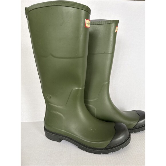 Hunter Target Women's Tall Rain Waterproof Boots Hunter Green Color Size 9 US - Picture 3 of 7
